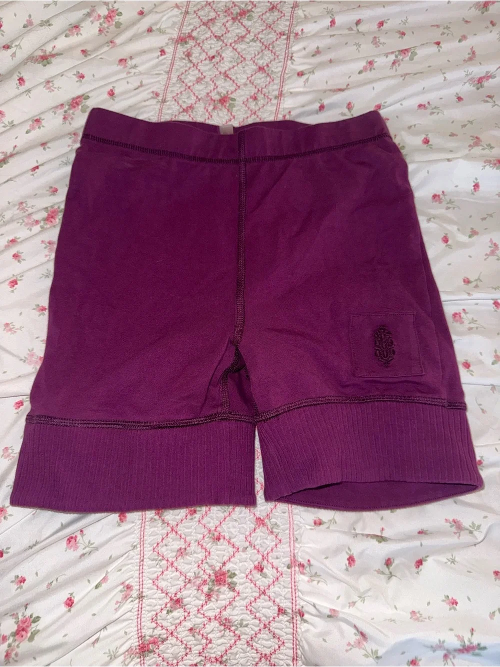 Free People Deep Purple Athletic Shorts